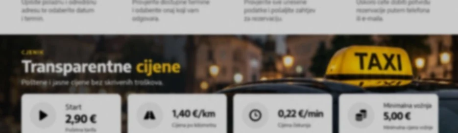 Taxi usluga Zagreb